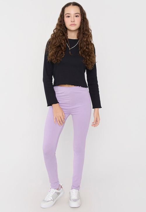 Calza Niña Teen Print Lila
