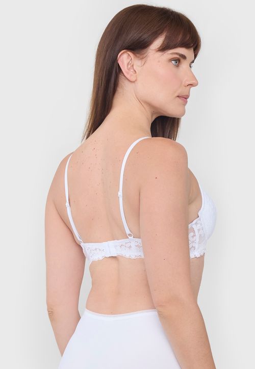 Sostén Mujer Push Up Ecru Copa B