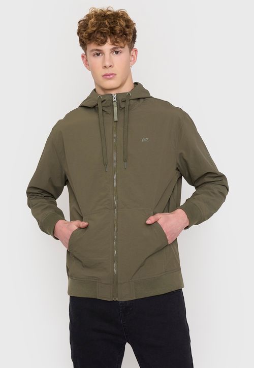 Cortaviento Hombre Liso Verde