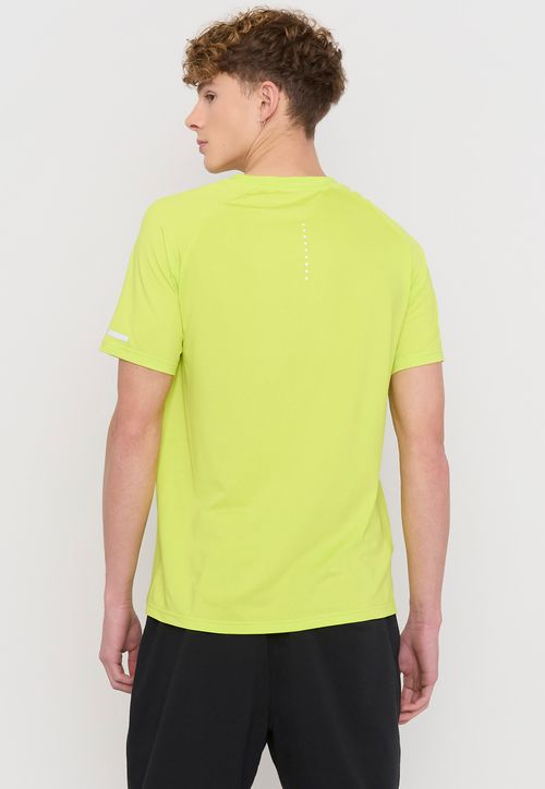 Polera Hombre Deportiva Mesh Amarillo