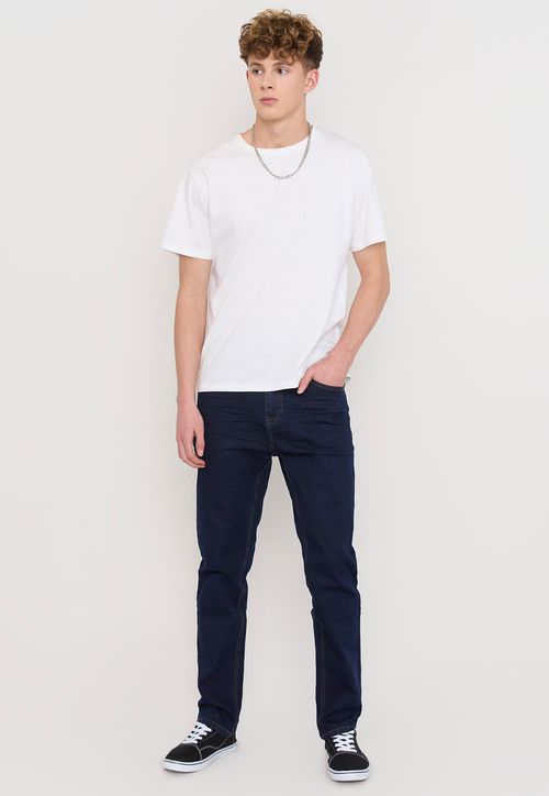Jeans Hombre Slim Fit Azul Raw Spandex