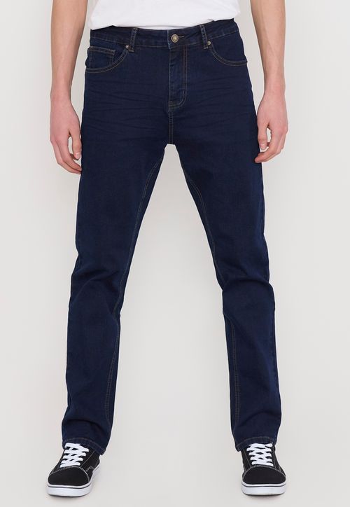 Jeans Hombre Slim Fit Azul Raw Spandex