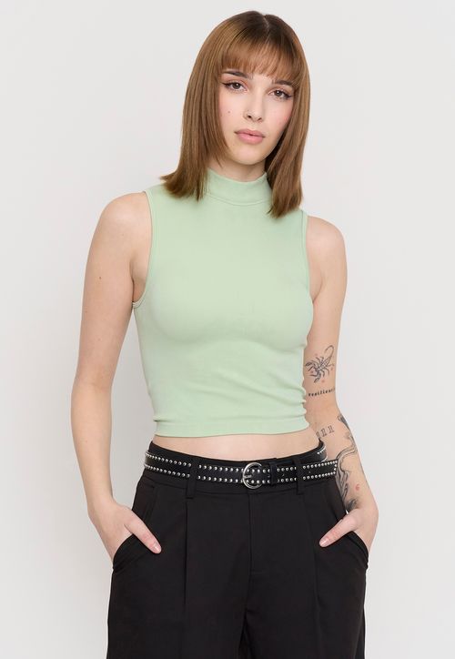 Polera Mujer Sin Mangas Cuello Moc Menta