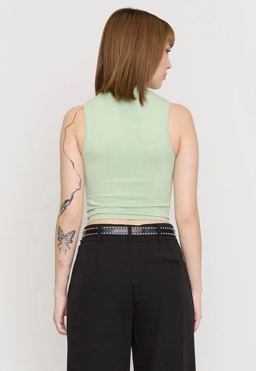 Polera Mujer Sin Mangas Cuello Moc Menta