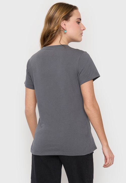 Polera Mujer Fun Oversize M/C Gris