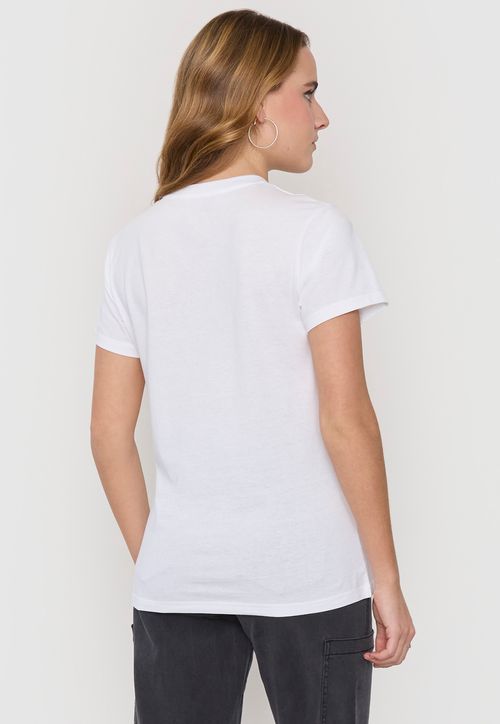 Polera Mujer Fun Oversize M/C Blanco