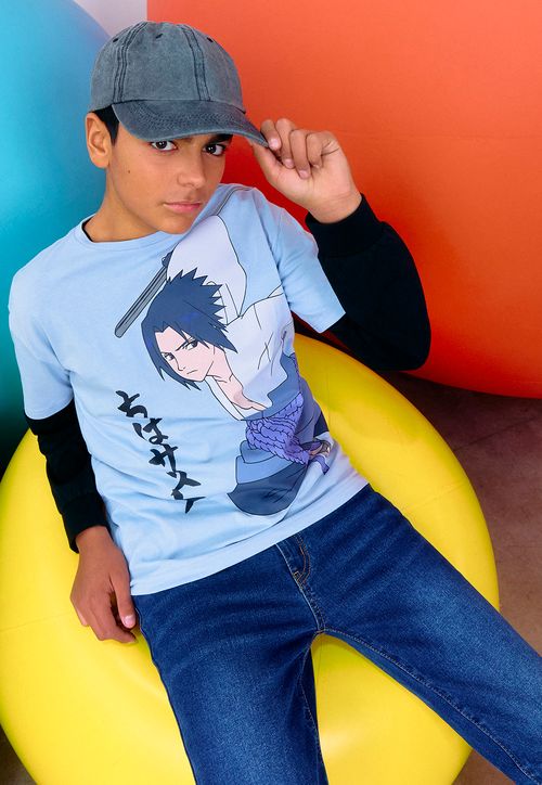 Polera Niño Teen MC Naruto Steel