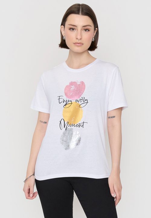 Polera Mujer Folia Blanco
