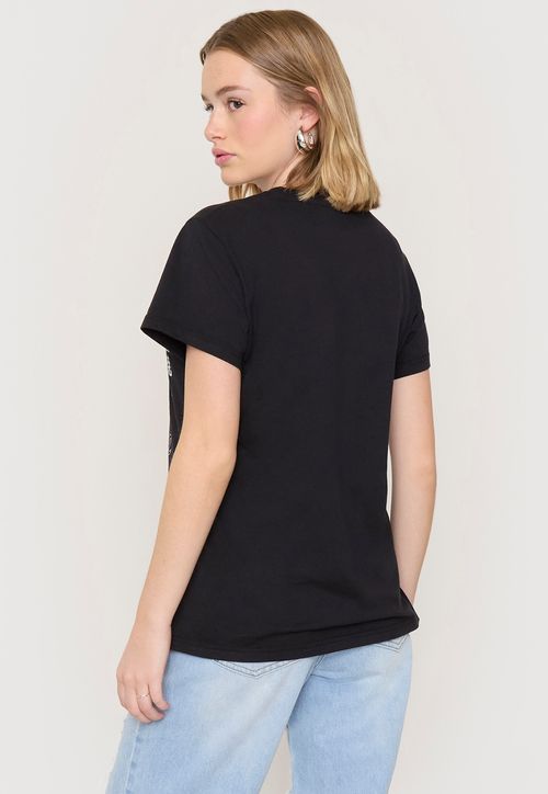 Polera Mujer Fun Oversize Negro Tigre