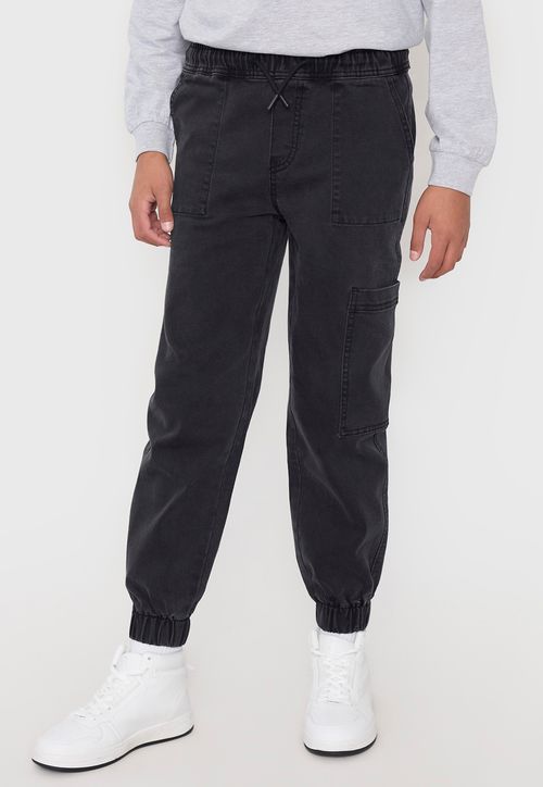 Jeans Niño Teen Jogger Negro