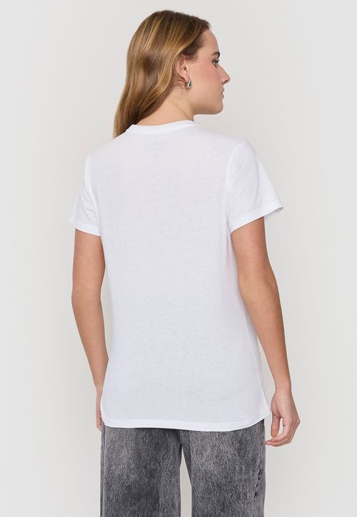 Polera Mujer Fun Oversize Blanco M/C