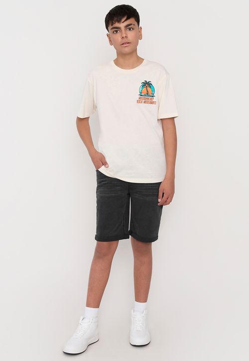 Short Niño Teen Color Denim Negro