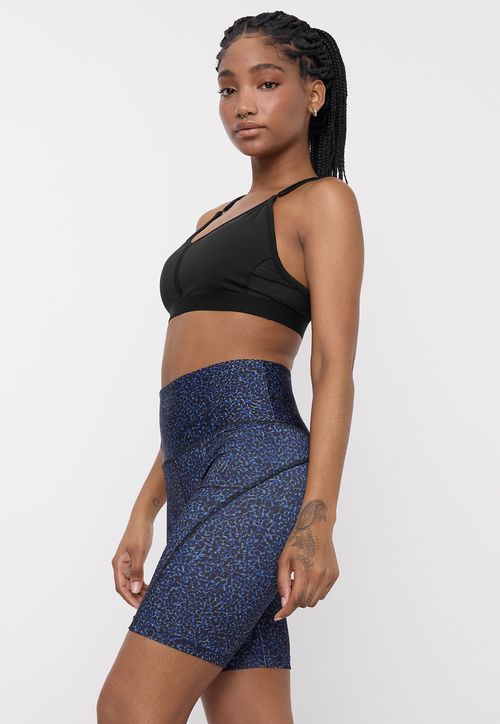 Calza Mujer Deportiva Biker Azul