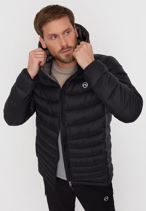 Parka Outdoor Hombre Negro Lisa