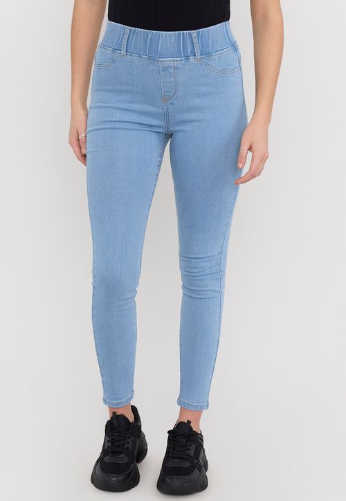 Jeans Mujer Leggins Skinny Azul Claro