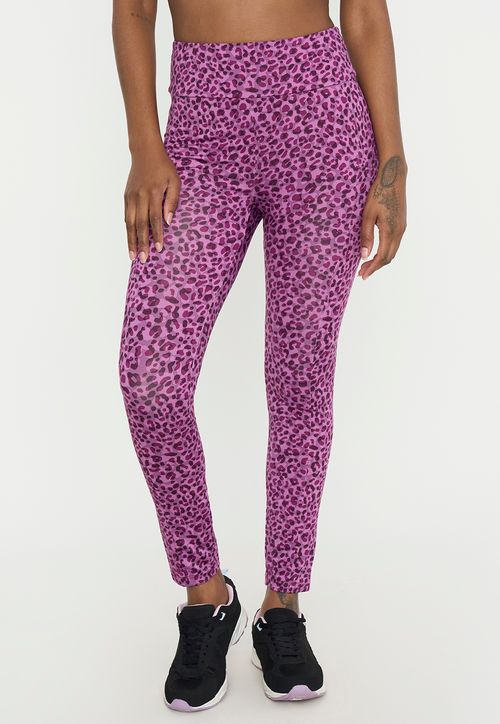 Calza Deportiva Mujer Skinny Fucsia Full Print
