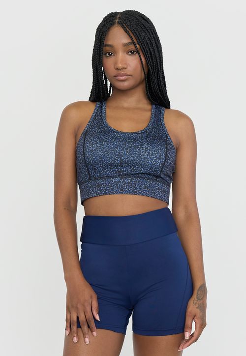 Peto Mujer Deportivo Básico Cut Out Navy