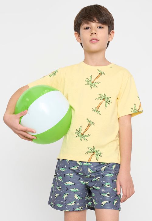 Traje de Baño Niño Kids Fullprint Gris