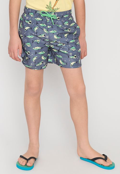 Traje de Baño Niño Kids Fullprint Gris