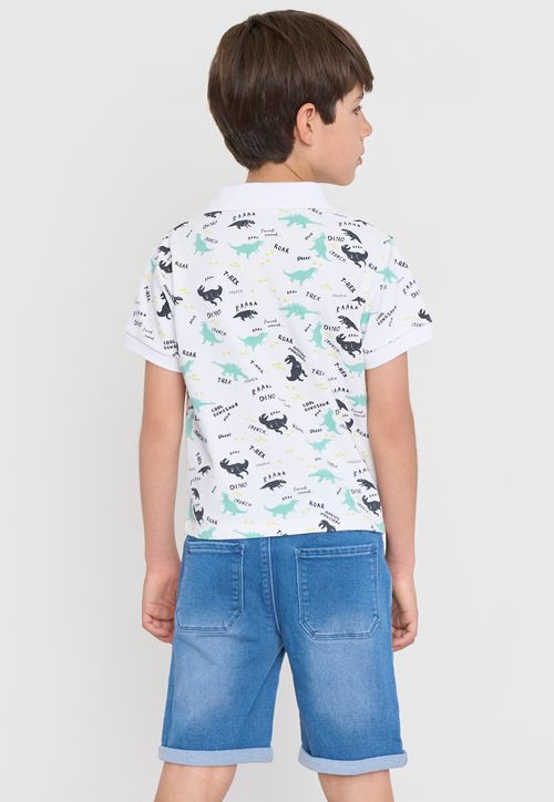Polera Niño Kids Piqué Blanco