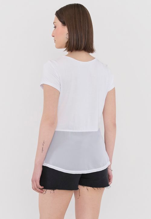 Polera Mujer Viscosa Blanco Jet Aime