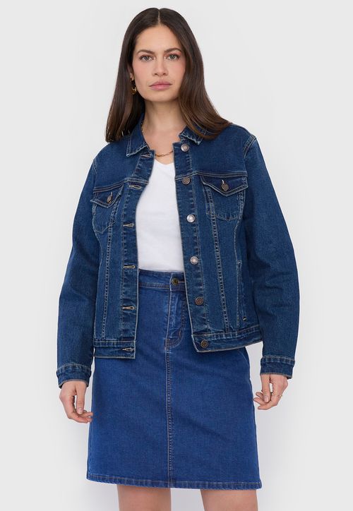 Chaqueta Mujer Azul Denim