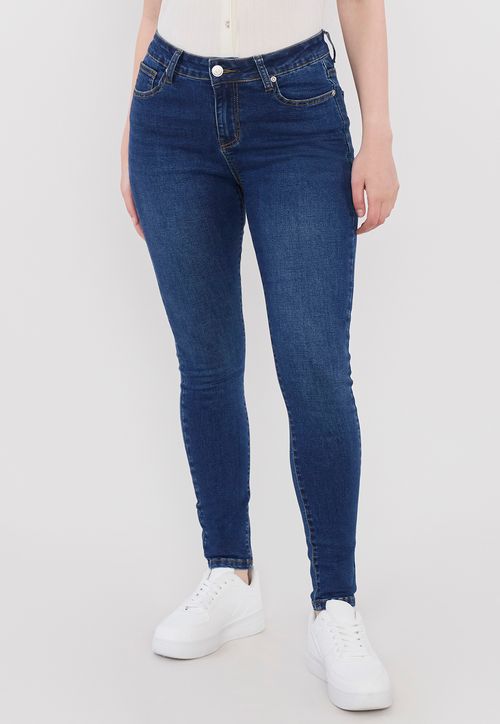 Jeans Azul Oscuro Skinny Mujer