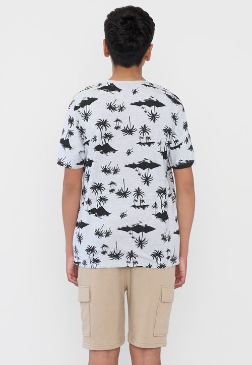 Polera Niño Teen MC Full Gris