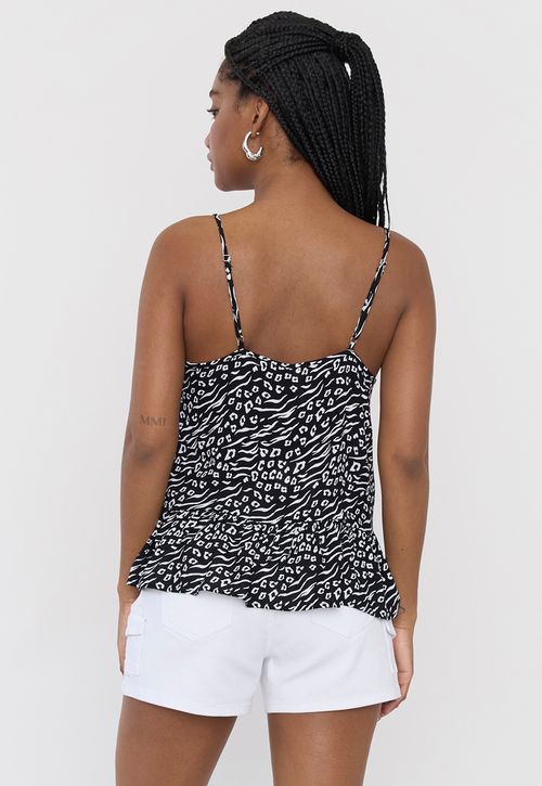 Blusa Mujer Pabilo Negro Animal