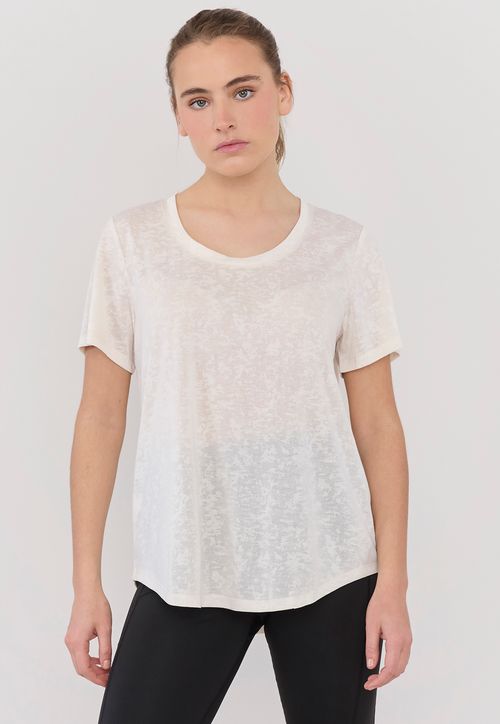 Polera Mujer Deportiva Devore Ecru