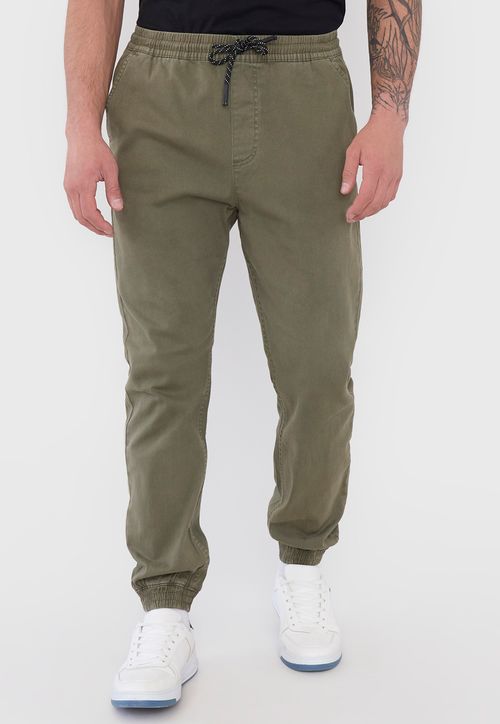 Pantalón Hombre Jogger Fit Verde Twill