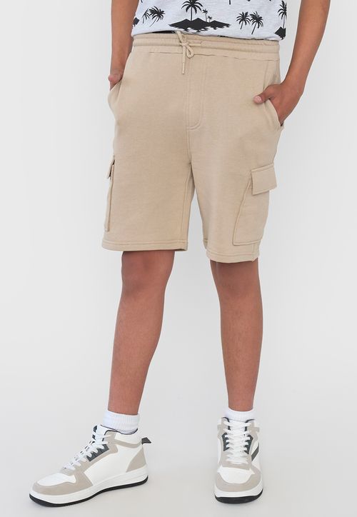 Short Niño Teen Punto Cargo Beige