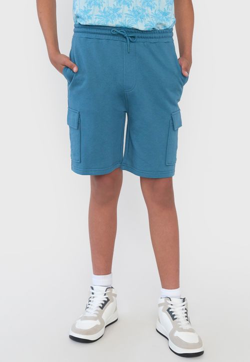 Short Niño Teen Punto Cargo Turquesa