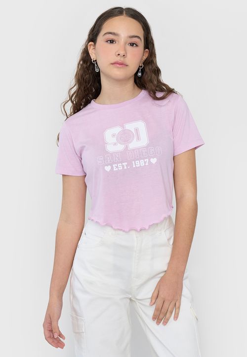 Polera Niña Teen MC Fun Roulette Lila