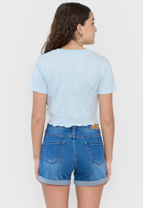 Polera Niña Teen MC Fun Roulette Celeste