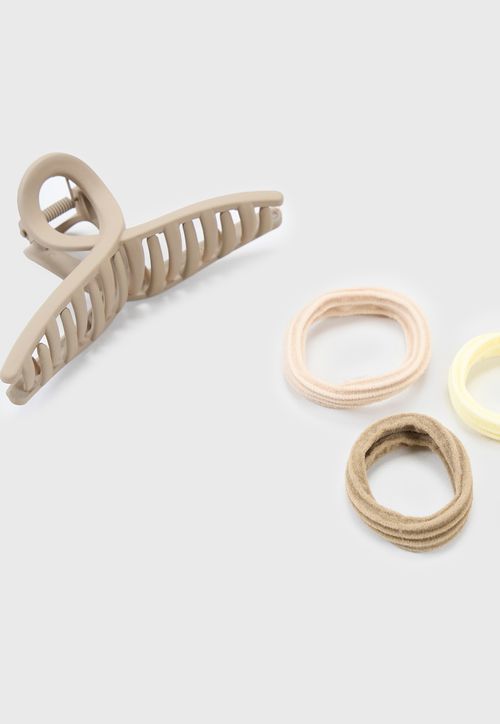 Pack Pinches + Colet Mujer Taupe