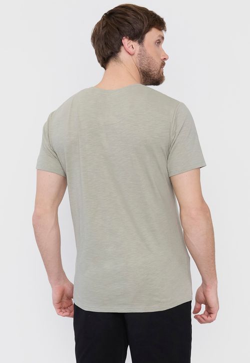 Polera Hombre Slub Pocket Verde
