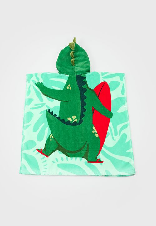 Toalla Niño Kids Poncho Verde