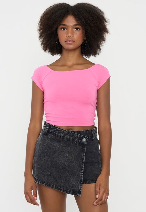 Peto Mujer Off Shoulder Rosado