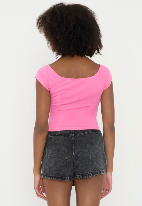 Peto Mujer Off Shoulder Rosado