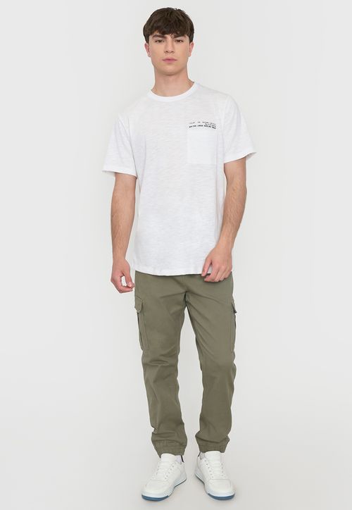 Pantalón Hombre Jogger Cargo Verde