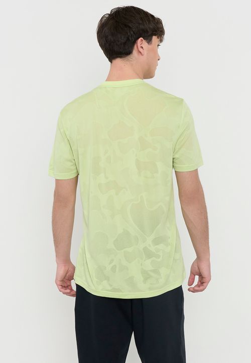Polera Hombre Deportiva Texturizada Amarillo
