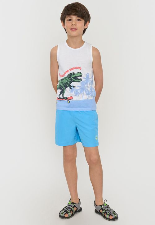 Traje De Baño Niño Kids Sólido Azul