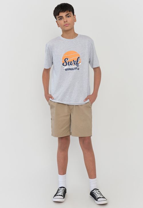 Short Niño Teen Gabardina Beige