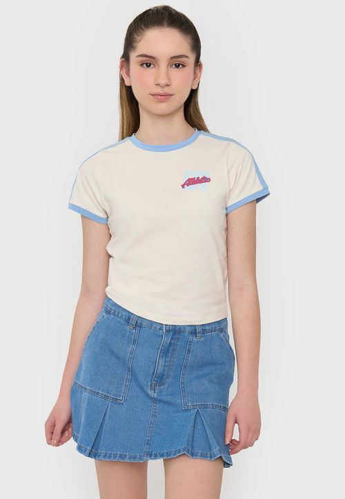 Polera Niña Teen Sporty Crudo