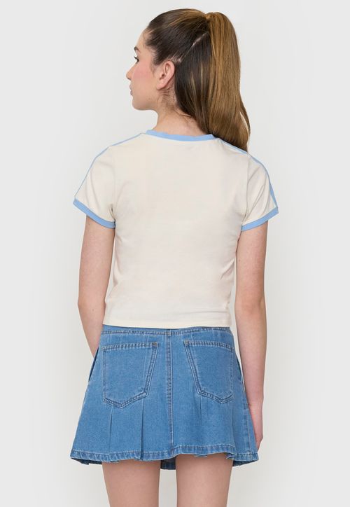 Polera Niña Teen Sporty Crudo