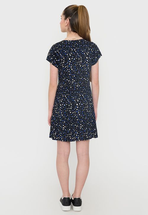 Vestido Niña Teen Viscosa Navy