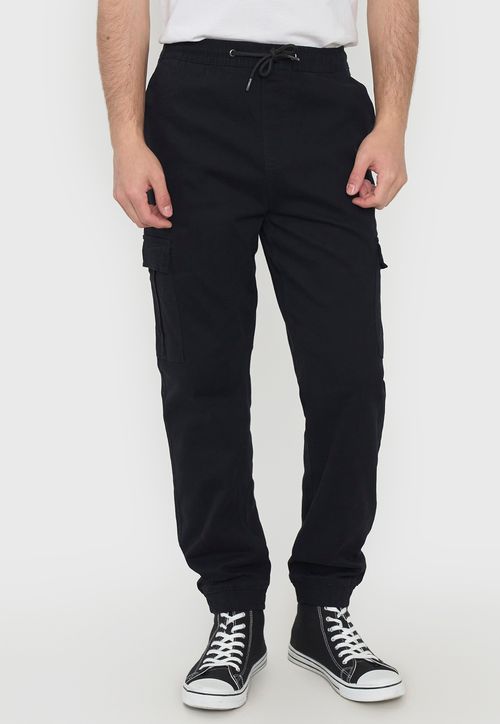 Jogger Hombre Cargo Negro