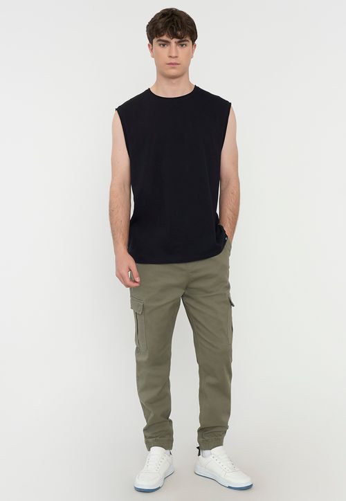 Jogger Hombre Cargo Verde