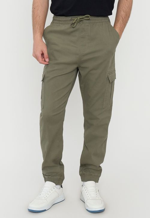 Jogger Hombre Cargo Verde